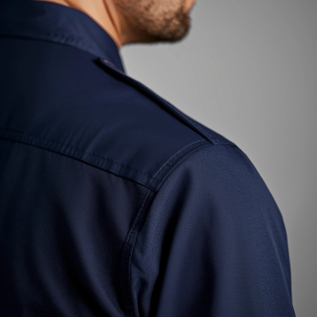 制服肩線立體剪裁細節