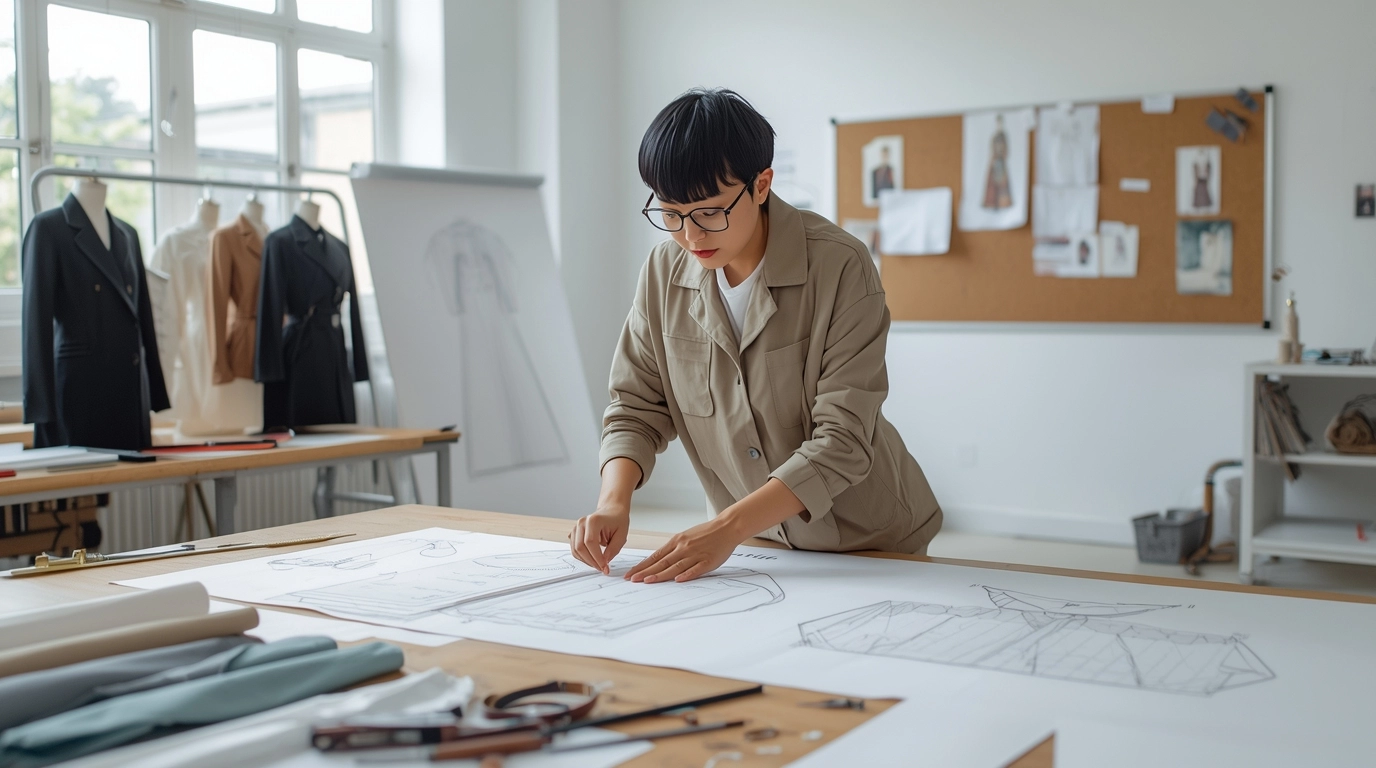 從打版到成衣，版型設計細節全程掌控。