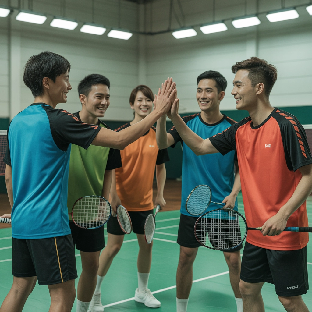 穿著客製化高機能排汗球衣的台灣年輕男女