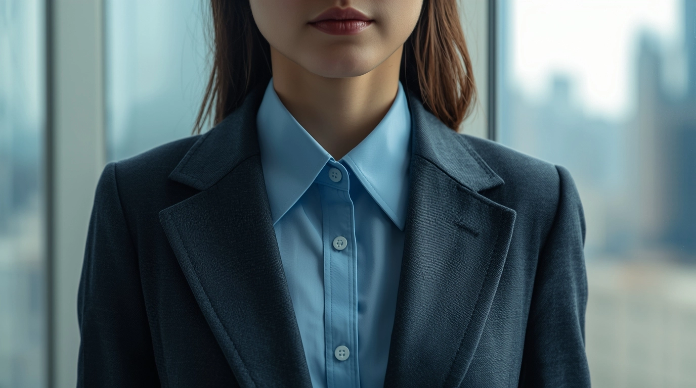 透氣機能布料的西裝特寫