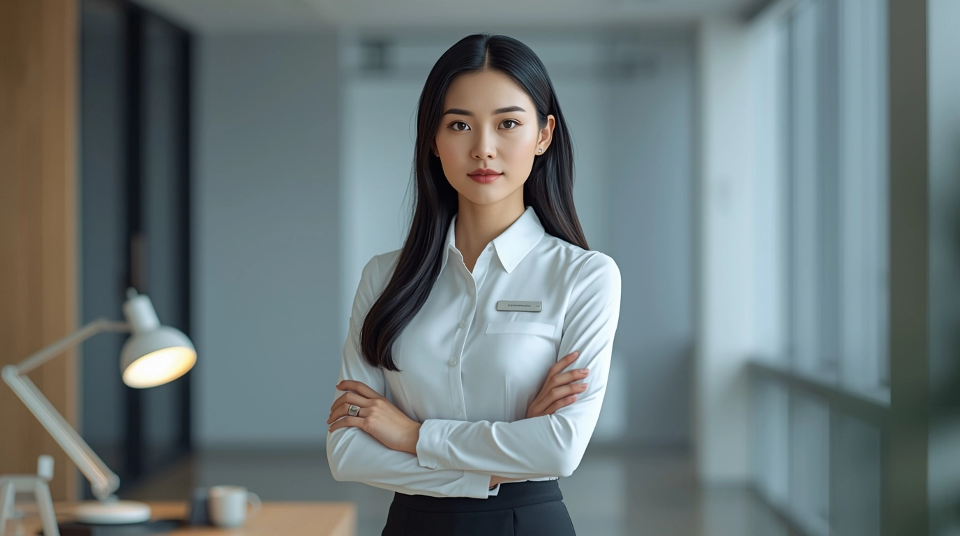 2025 年企業制服設計趨勢與專業形象示意圖