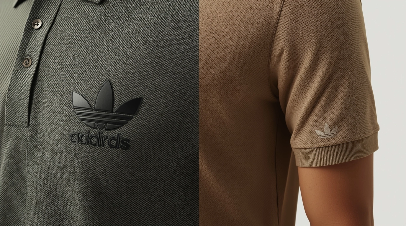 傳統大Logo制服與現代低調隱形設計對比