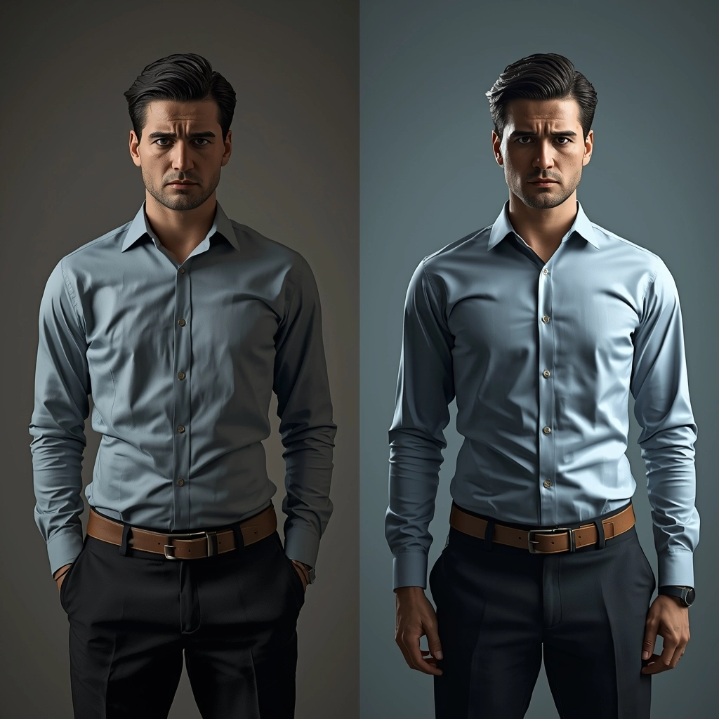 傳統公版成衣與人體工學立體修身制服的對比