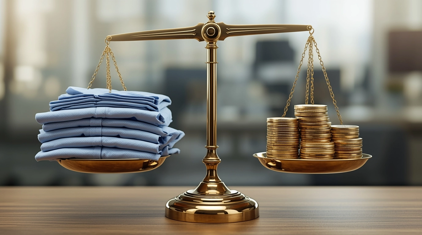 高質感制服等同於隱形加薪的概念圖