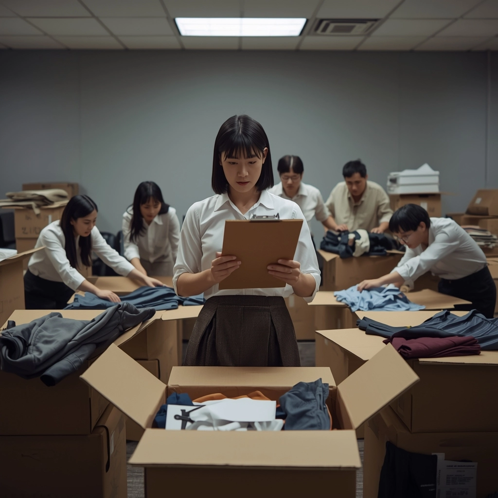 集體下單制服導致公司內部發放混亂與物流災難