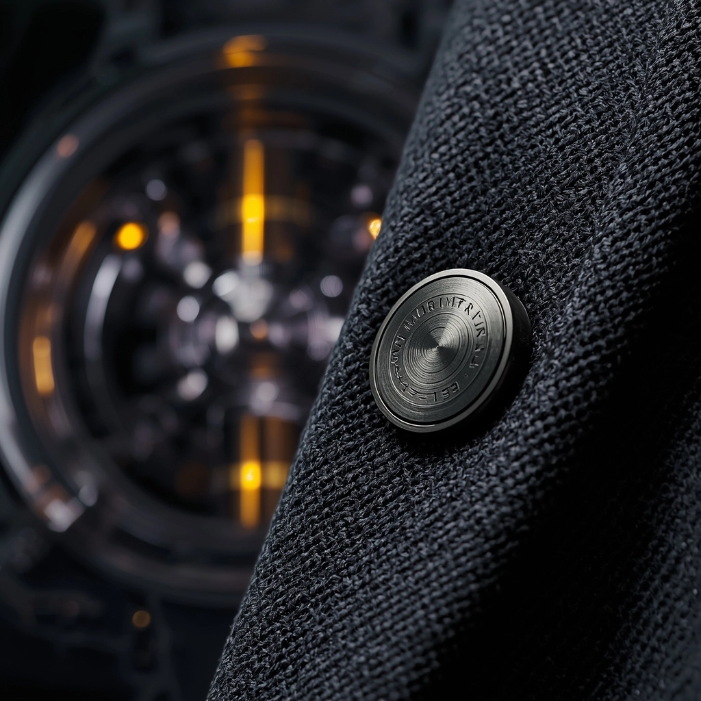 將傳統五金淬鍊至高科技精密工藝的鈕扣細節隱喻