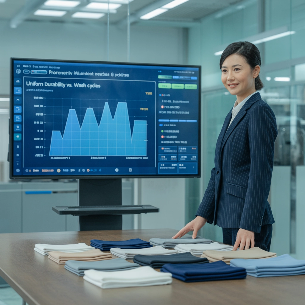 企業採購利用洗滌測試大數據精準預測制服壽命與編列年度預算