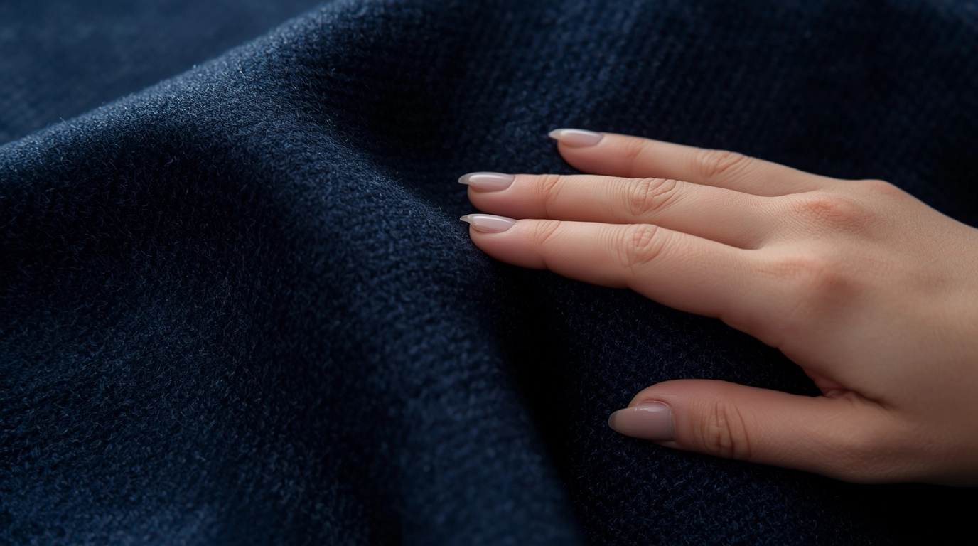 高級西裝布料紋理特寫