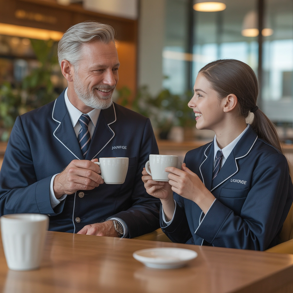 透過相同的企業制服跨越職級，凝聚團隊向心力