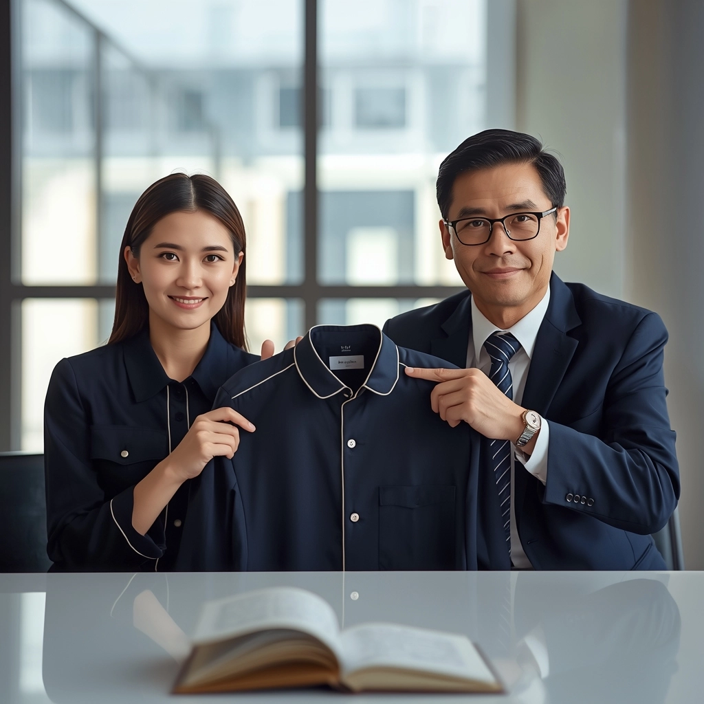 透過制服局部客製化與高質感副料替換提升企業高級感