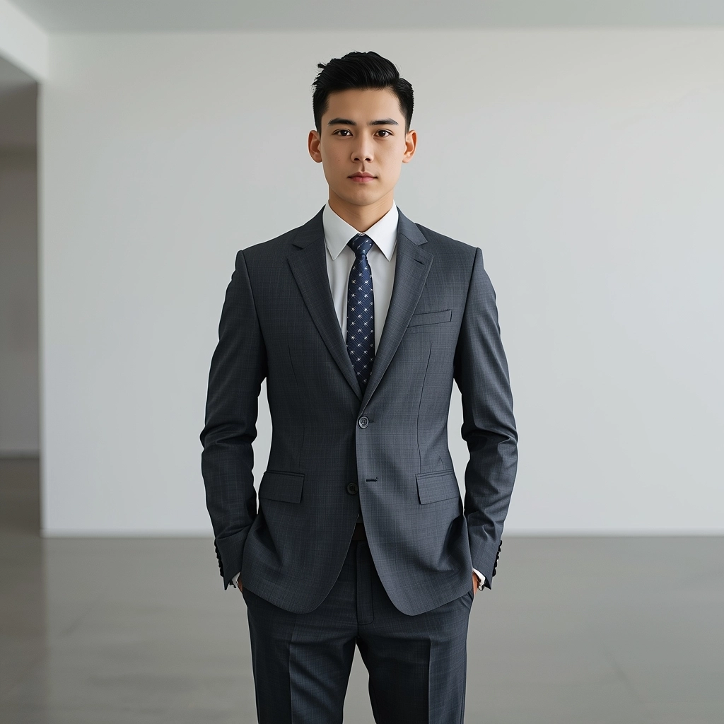 穿著減法設計制服的專業人士