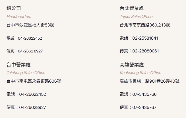 源洋制服時裝在地據點