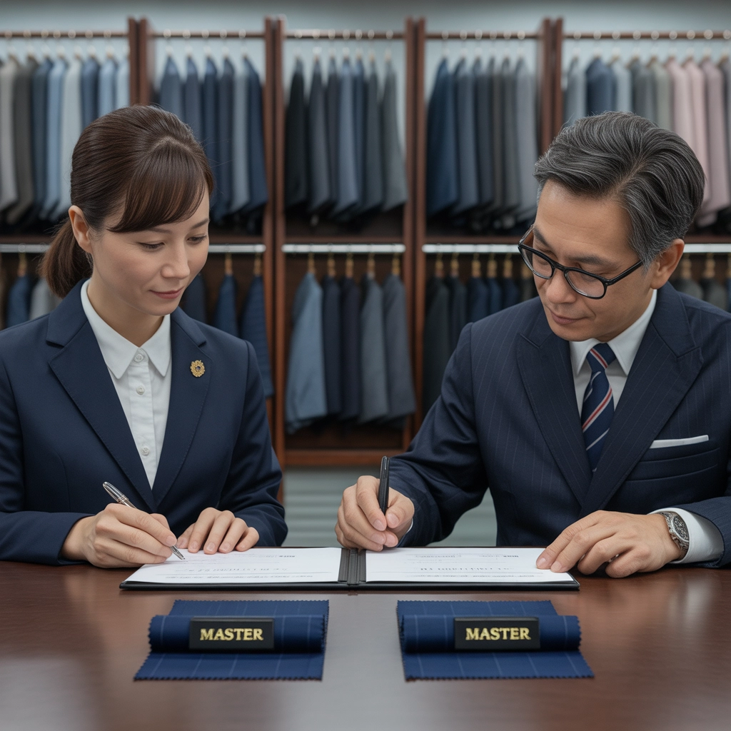 企業採購與制服廠商簽署補貨色差保證合約確保品質一致