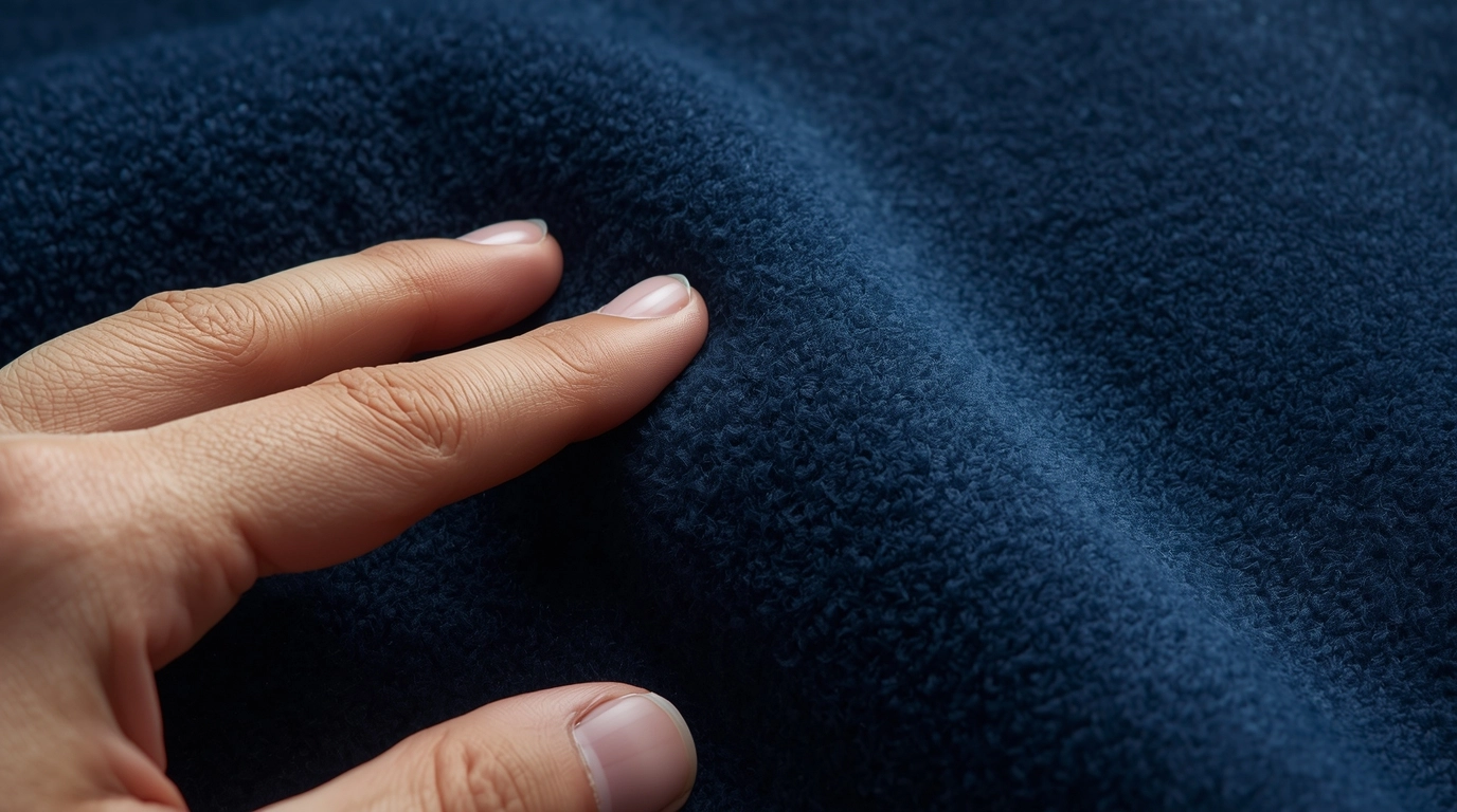 仿棉感空氣紗布料觸感特寫