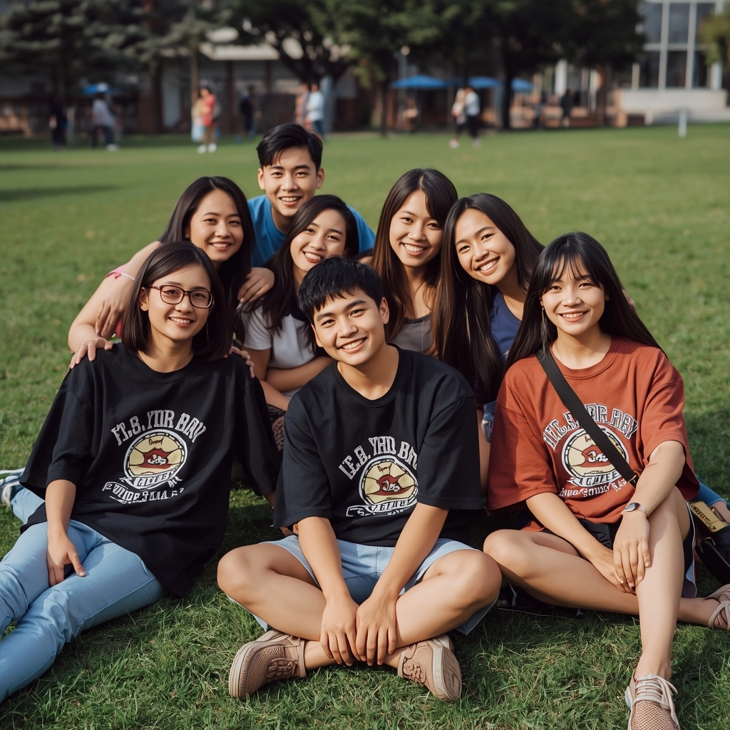 穿著質感Oversize社團服的台灣年輕人