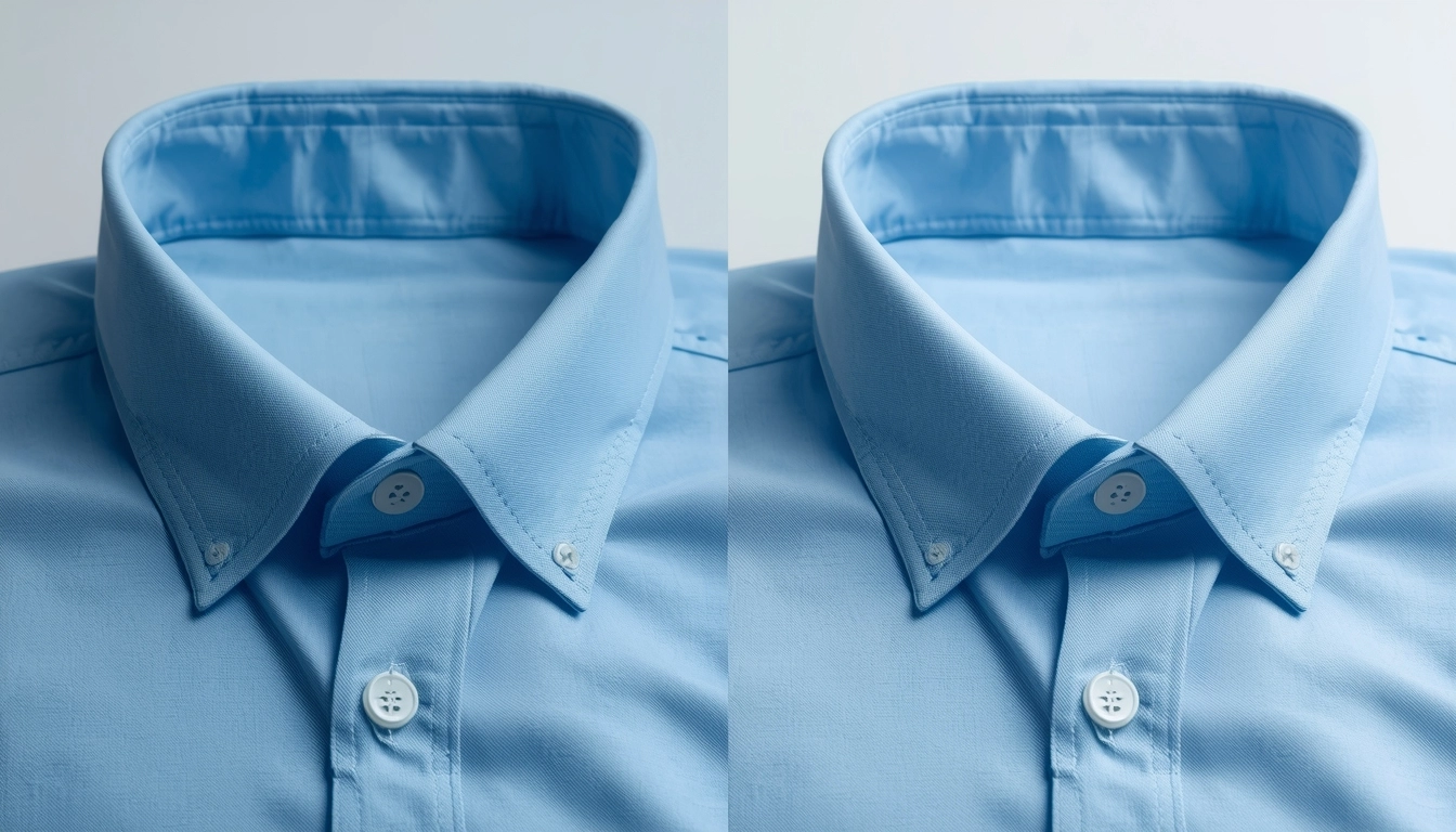 廉價制服領口鬆脫變形對比