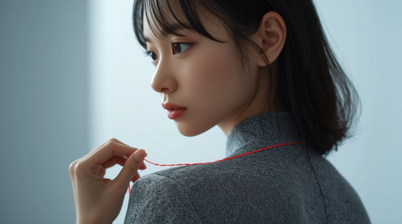 測量肩寬位置示意/背面視角或側面視角,展示從肩膀骨頭頂點(肩峰點)開始測量的位置,強調肩線的重要性。