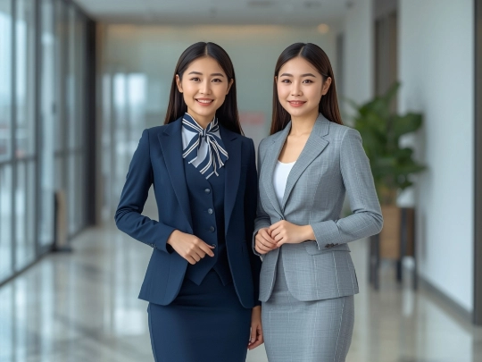 客製化制服推薦：源洋制服專屬企業套裝制服，年輕化女性制服設計，專業時尚一次到位