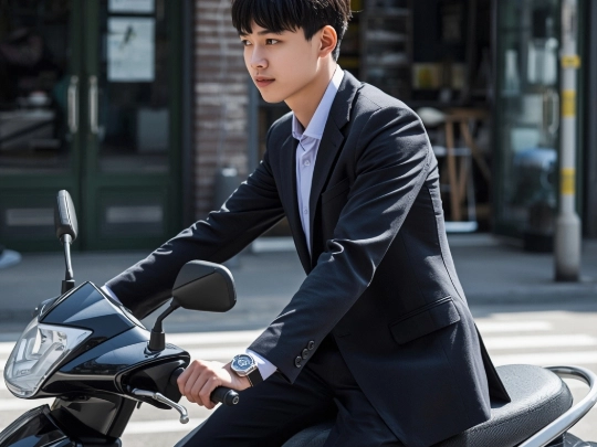 採用機能混紡布料的制服耐磨抗拉扯，適合台灣外勤機車族