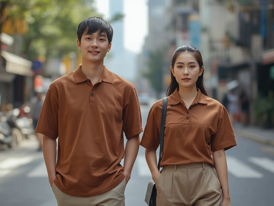 無性別寬鬆剪裁制服的街頭穿搭