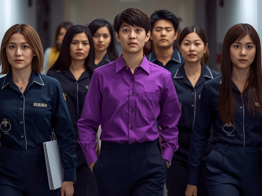 傳統制服使用切貨布導致補單斷布，新舊員工制服產生嚴重色差