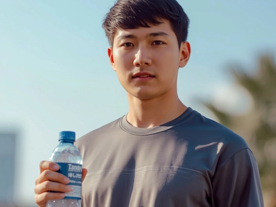 穿著排汗機能布料活動服的台灣年輕員工