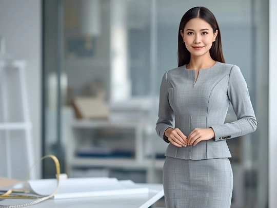 展現制服設計專業形象，突顯剪裁與細節精神。