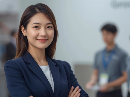團體制服與公司制服差異｜年輕女性公司制服主視覺＋團體制服背景｜款式與套裝指南｜源洋