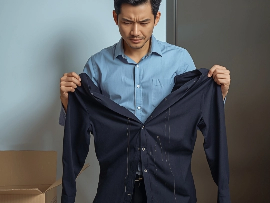 劣質代工廠省略剪線頭與最終品管，導致大貨品質低劣滿佈線頭