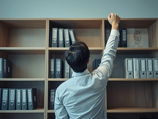 穿著具備良好彈性制服的上班族